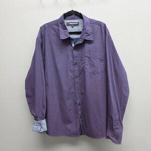 Monument Shirt Mens 2XL Button Up Long Sleeve Geometric Print Modern Casual